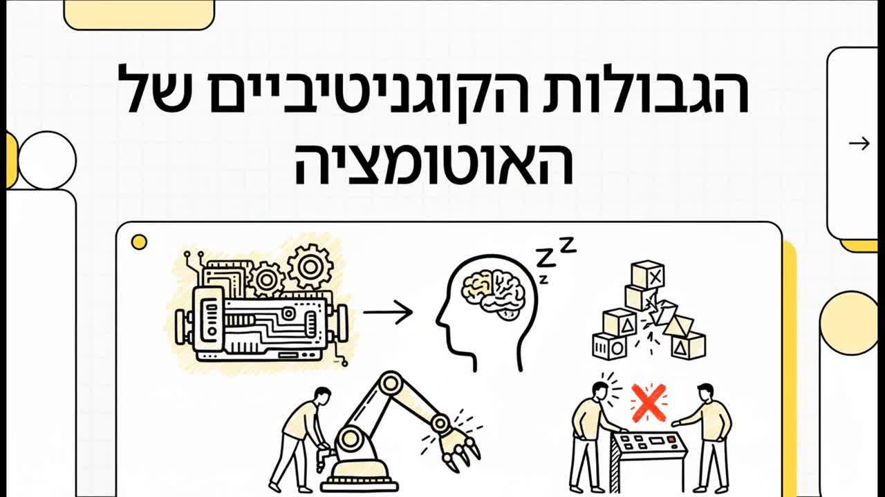 הגבולות הקוגניטיביים של האוטומציה